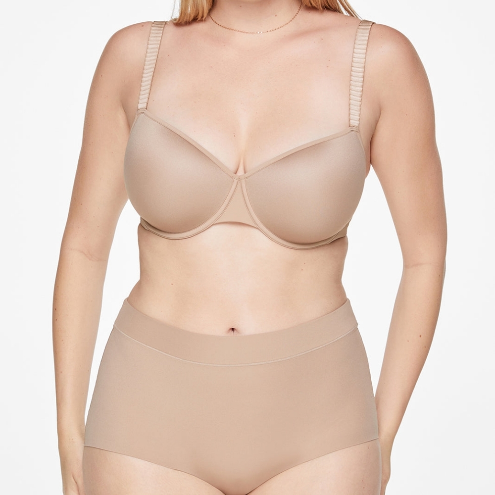 NWT THIRDLOVE 24/7 Classic Wired T-Shirt Bra in Taupe Women's 42 D